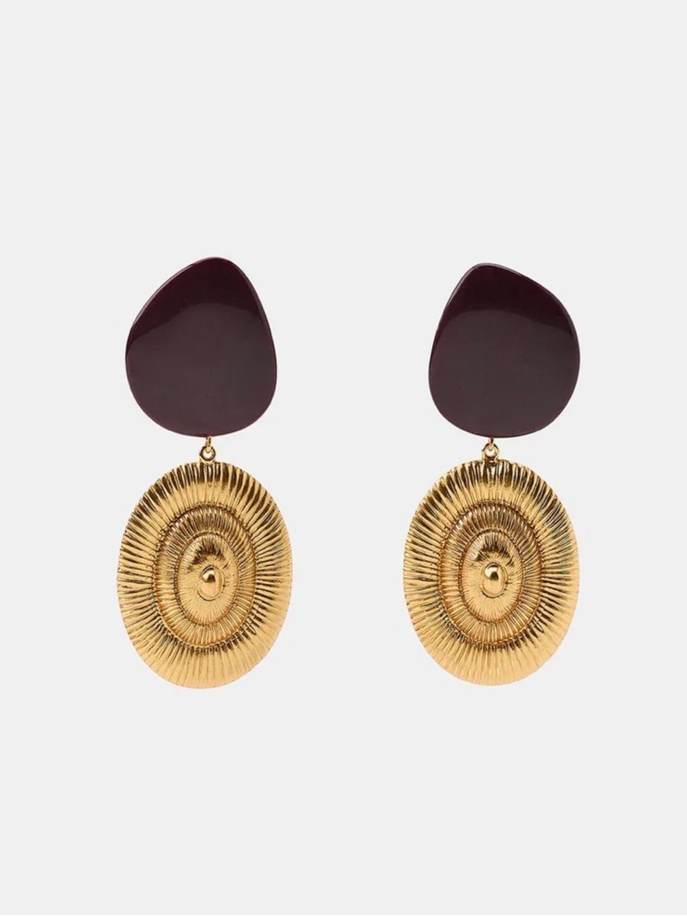 Zara Stone Shell Earrings - NWT